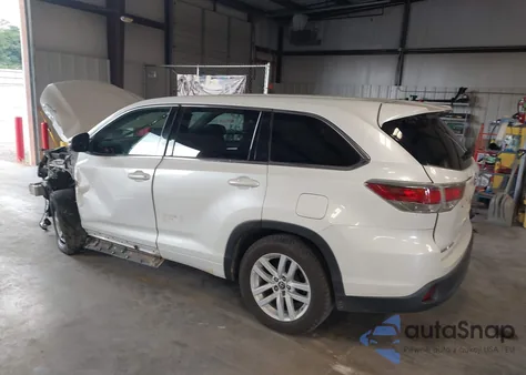 2016 Toyota Highlander Le из США, поврежденный, VIN 5TDZKRFH3GS179936
